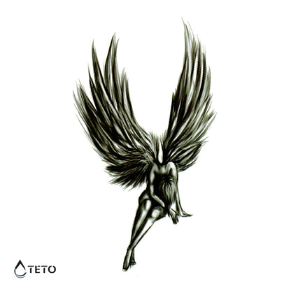 Žalosten padli angel - TETO Začasne Tetovaže