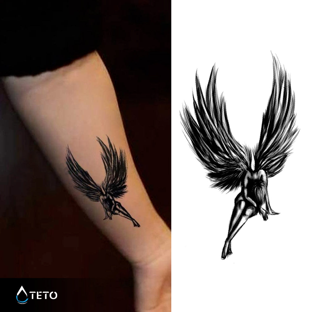 Žalosten padli angel - TETO Začasne Tetovaže