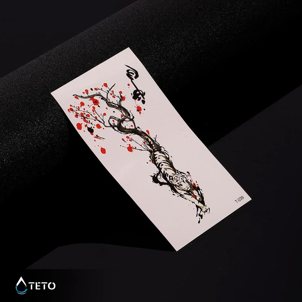 Romantični tiger - TETO Začasne Tetovaže