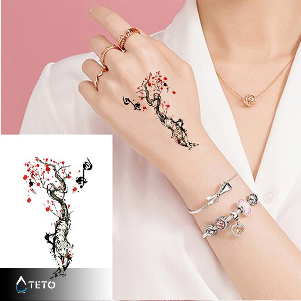 Romantični tiger - TETO Začasne Tetovaže