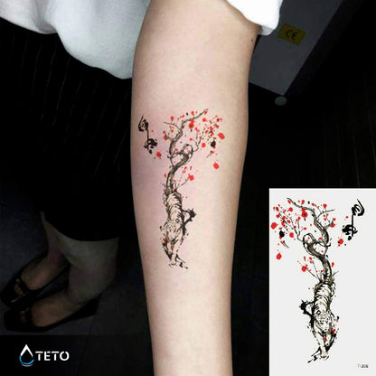 Romantični tiger - TETO Začasne Tetovaže