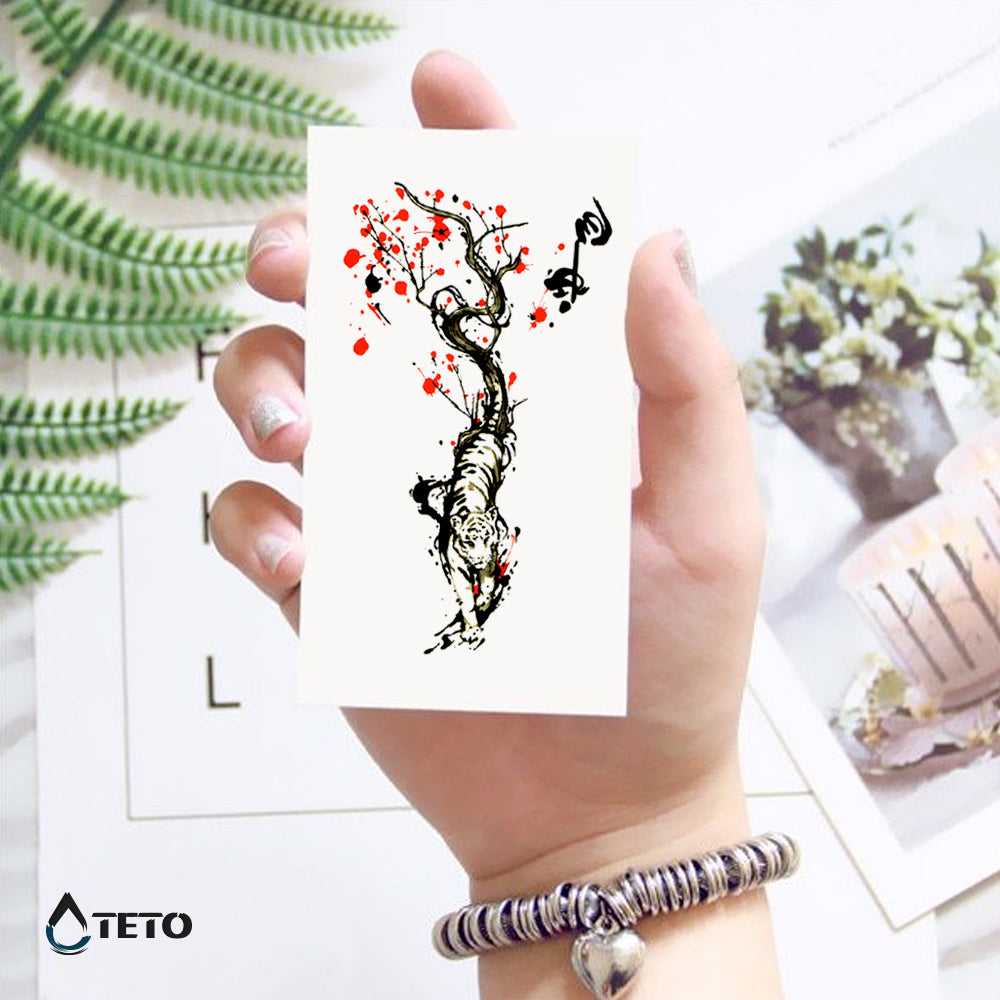 Romantični tiger - TETO Začasne Tetovaže