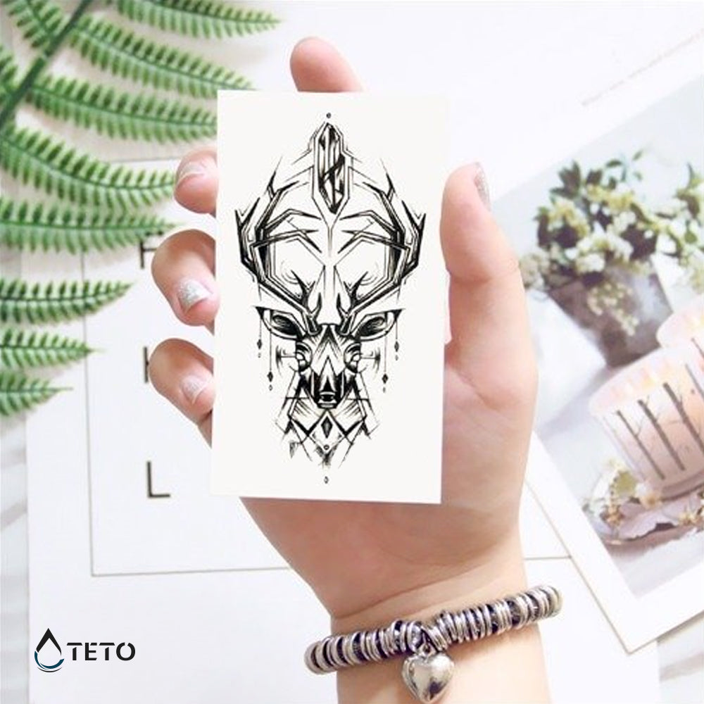 Geometrijski jelen - TETO Začasne Tetovaže