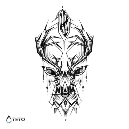 Geometrijski jelen - TETO Začasne Tetovaže