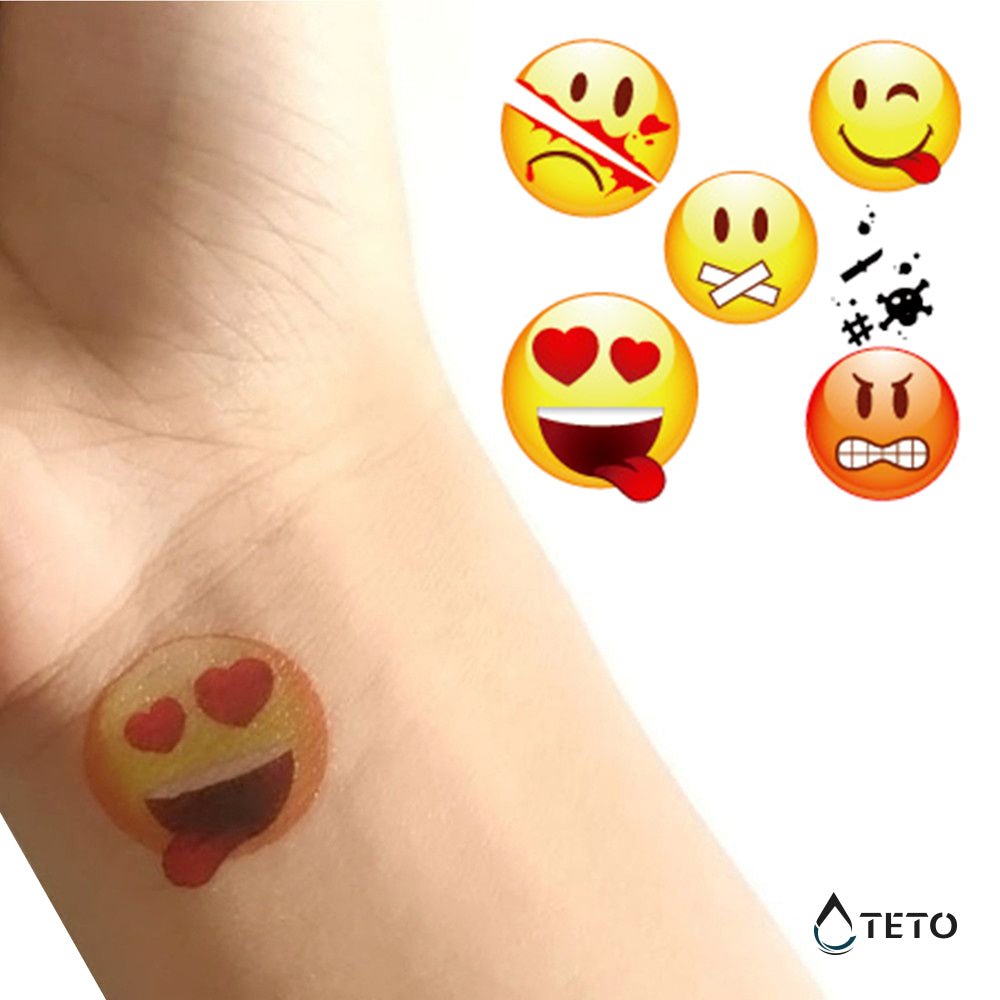 Emotikoni – Tip A - Set - TETO Začasne Tetovaže