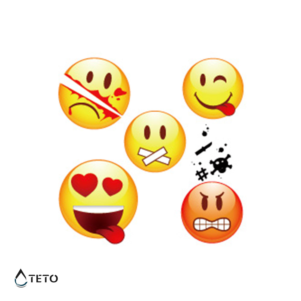 Emotikoni – Tip A - Set - TETO Začasne Tetovaže
