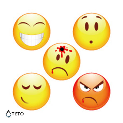 Emotikoni – Tip B - Set - TETO Začasne Tetovaže