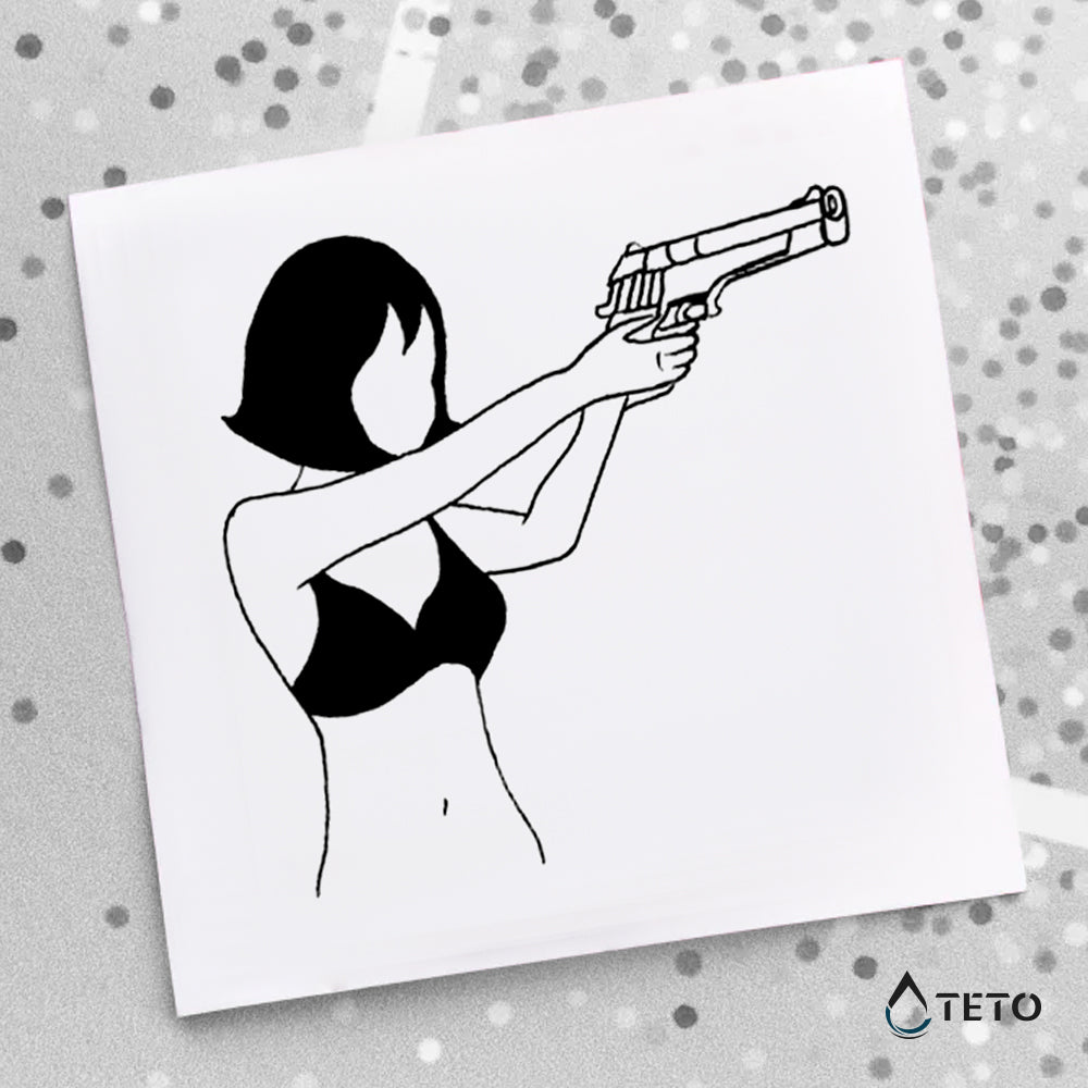 Nevarna ženska - TETO Začasne Tetovaže