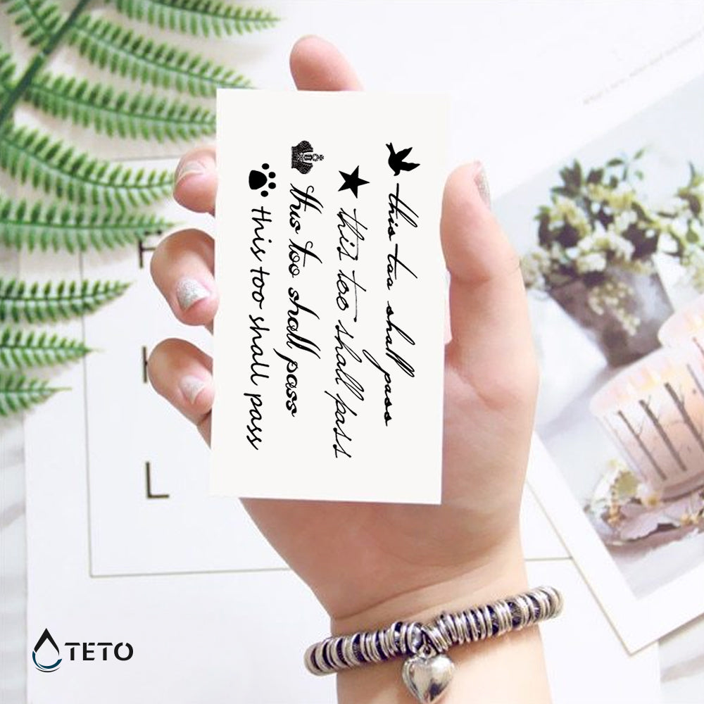 Tudi to bo minilo – Set - TETO Začasne Tetovaže