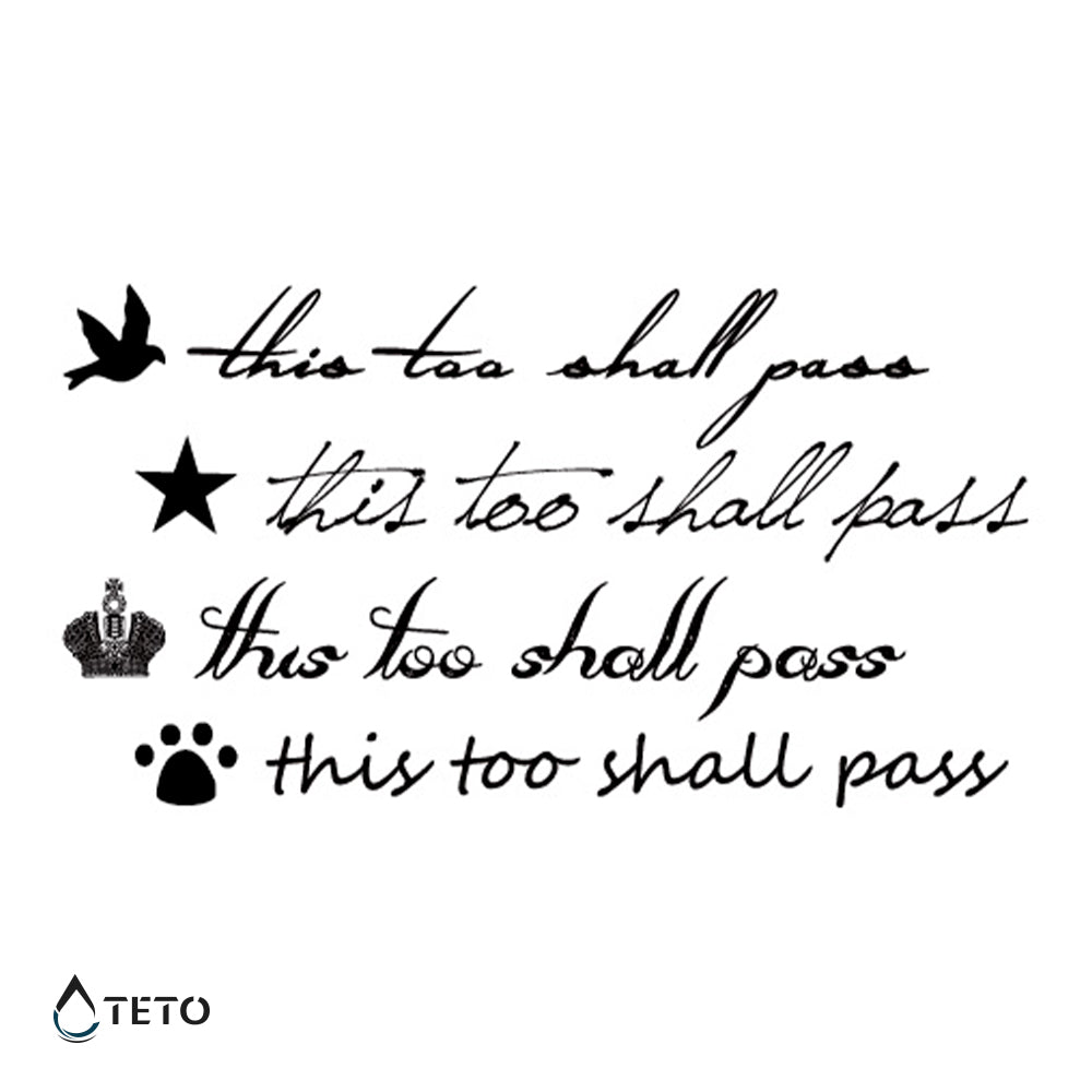 Tudi to bo minilo – Set - TETO Začasne Tetovaže