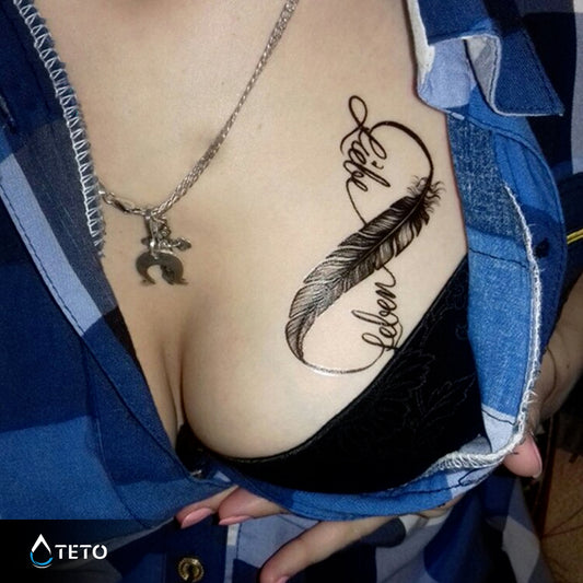 Neskončno s perjem - TETO Začasne Tetovaže