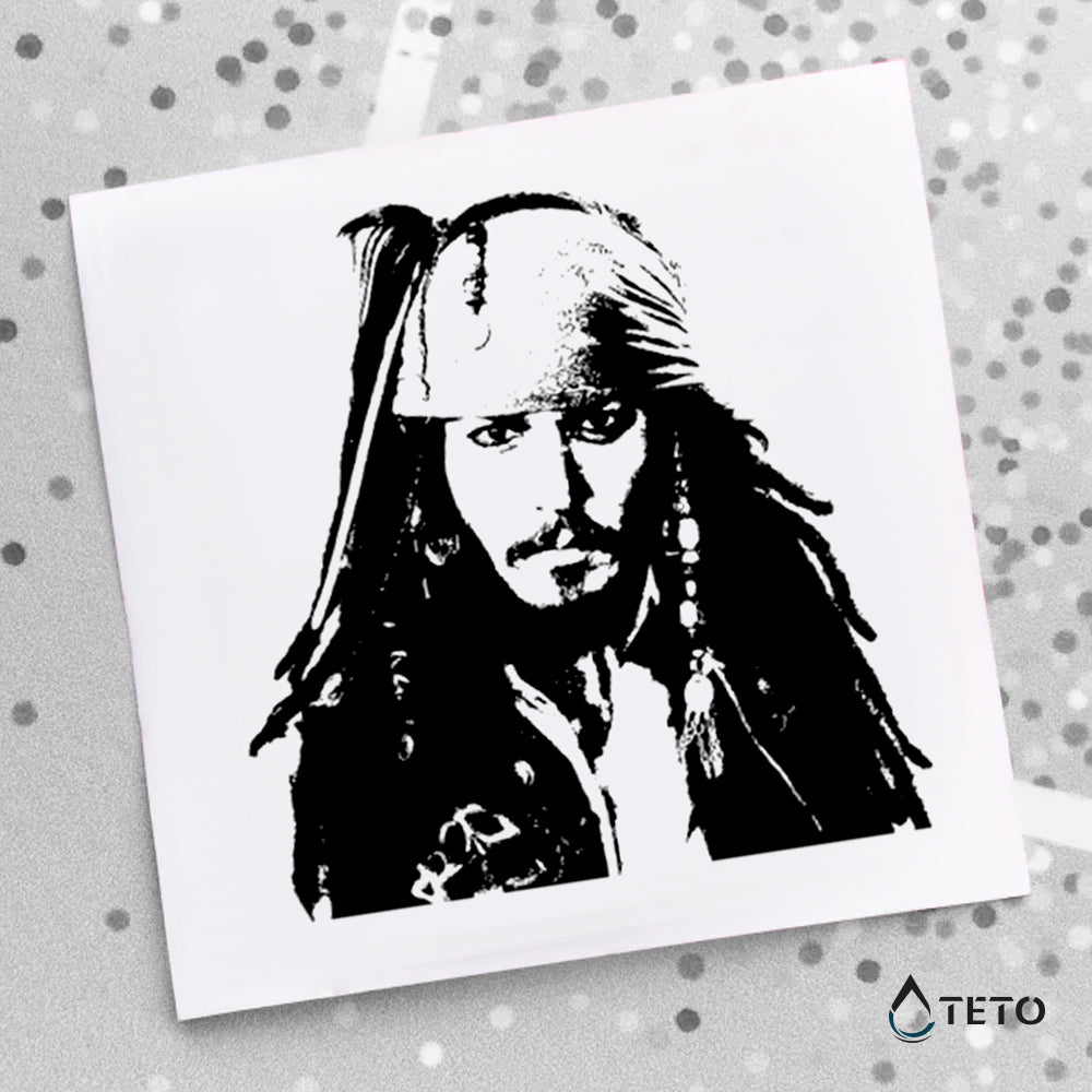 Johnny Depp - Jack Sparrow - TETO Začasne Tetovaže