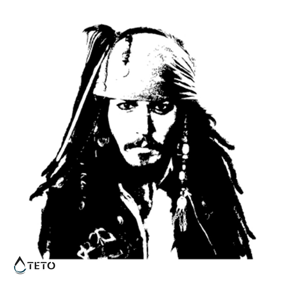 Johnny Depp - Jack Sparrow - TETO Začasne Tetovaže