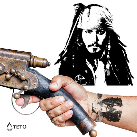 Johnny Depp - Jack Sparrow - TETO Začasne Tetovaže