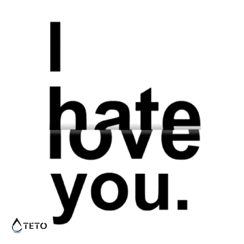 Ljubim te/sovražim te - TETO Začasne Tetovaže