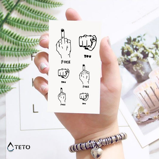 Nesramne kretnje - Set - TETO Začasne Tetovaže