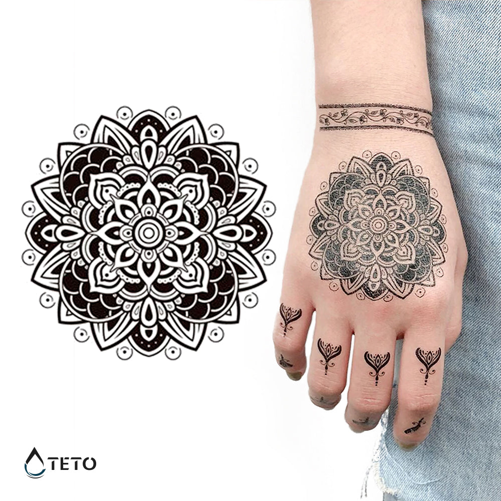 Mandala – Tip D - TETO Začasne Tetovaže