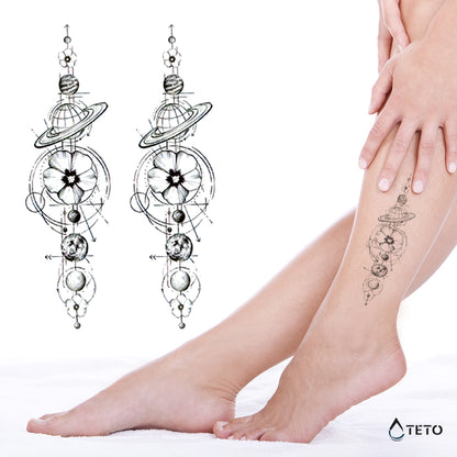 Vrstica planetov - Set - TETO Začasne Tetovaže