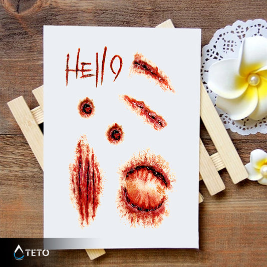 Brazgotine - praske - TETO Začasne Tetovaže