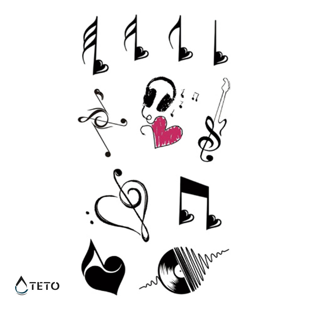 Notni zapisi - Set - TETO Začasne Tetovaže
