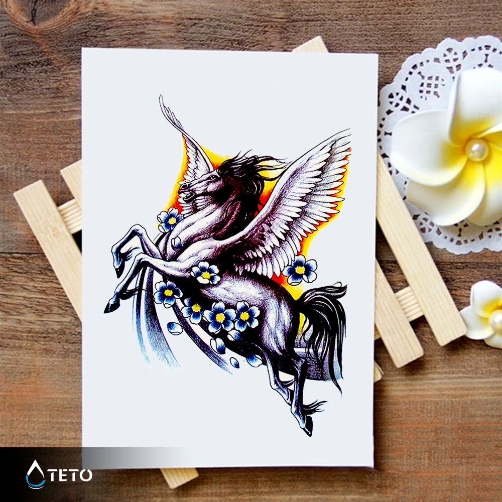 Krilati konj - TETO Začasne Tetovaže
