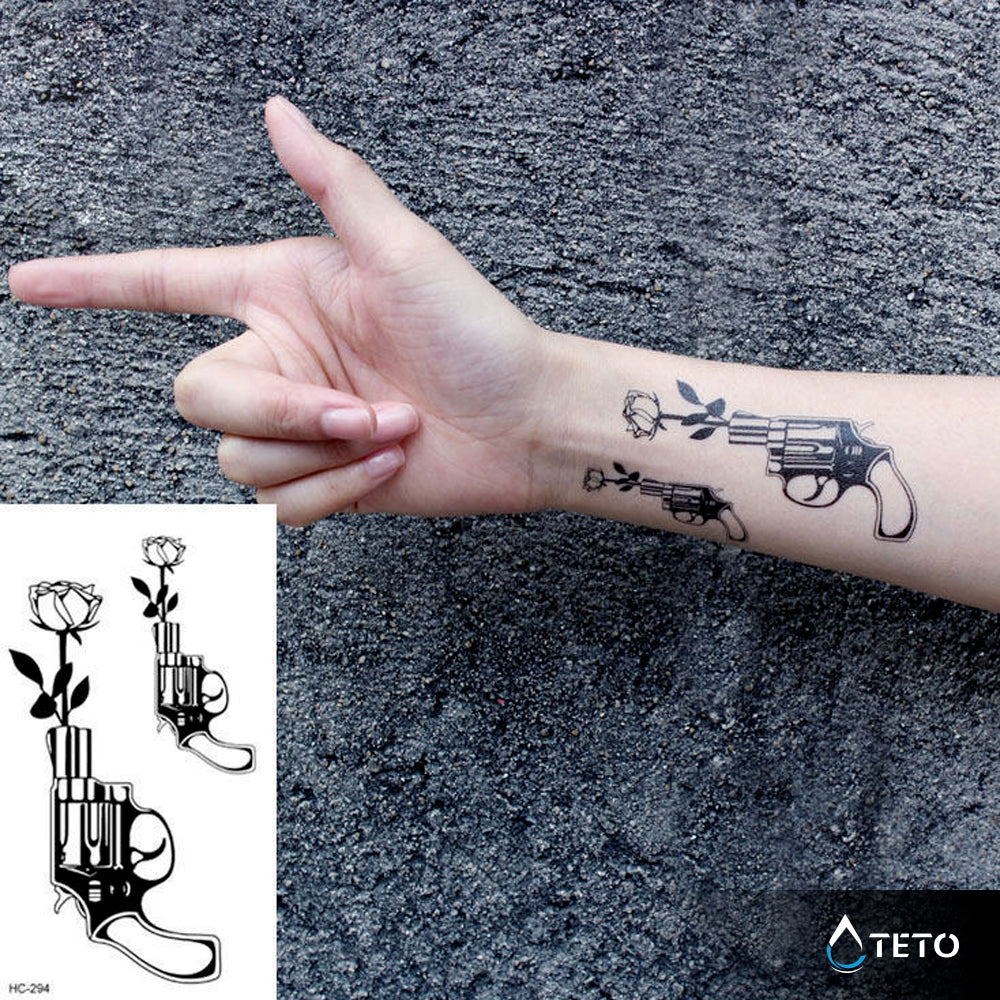 Posnemite rože - Set - TETO Začasne Tetovaže