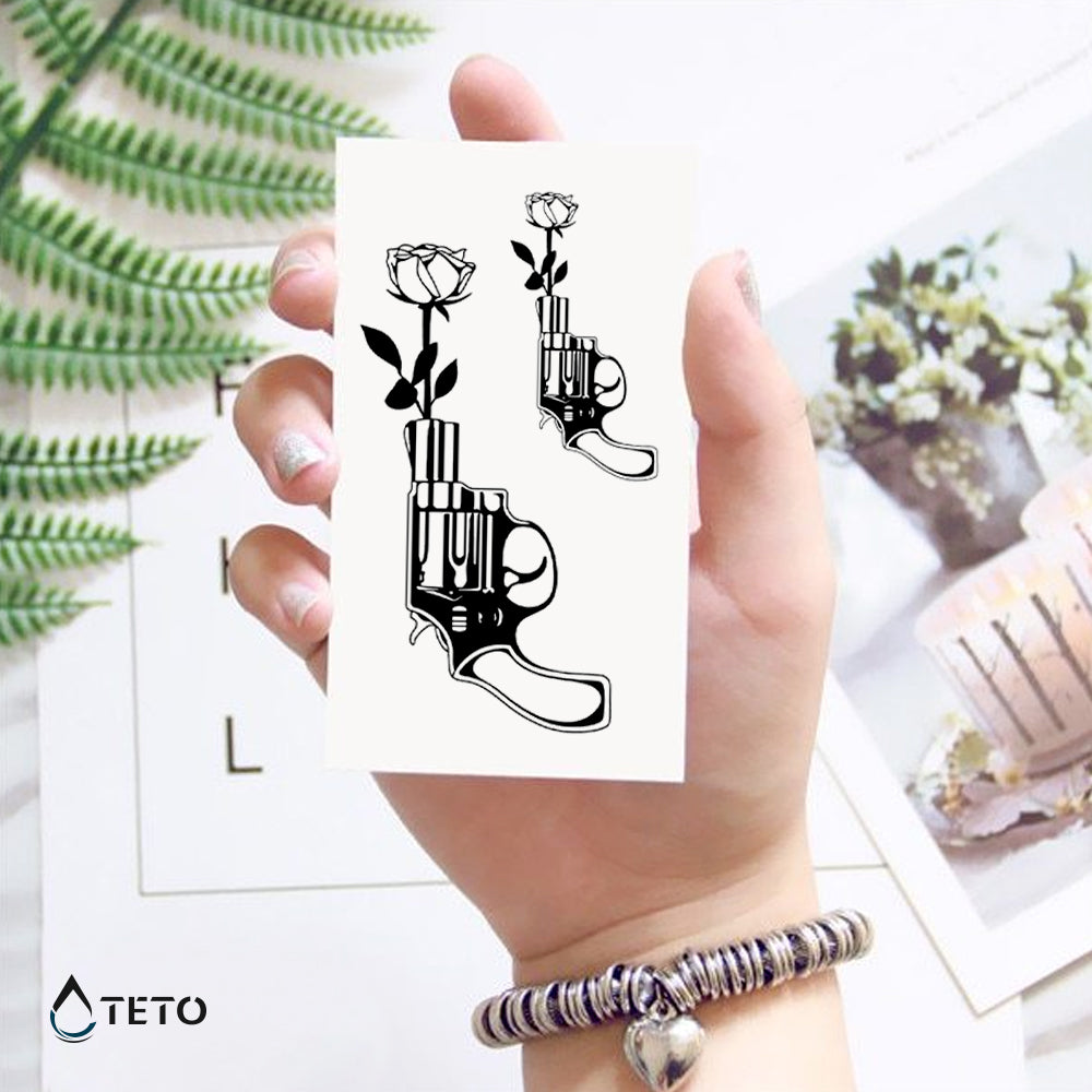 Posnemite rože - Set - TETO Začasne Tetovaže