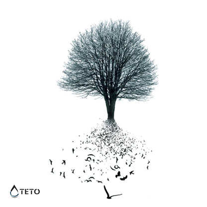 Drevo življenja s pticami - TETO Začasne Tetovaže