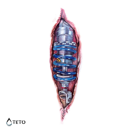 Amortizer v mesu - TETO Začasne Tetovaže