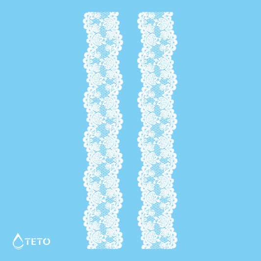 Zapestnice, podvezice - Bele - Set – Tip A - TETO Začasne Tetovaže