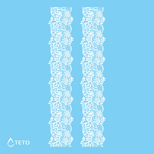 Zapestnice, podvezice - Bele - Set – Tip B - TETO Začasne Tetovaže