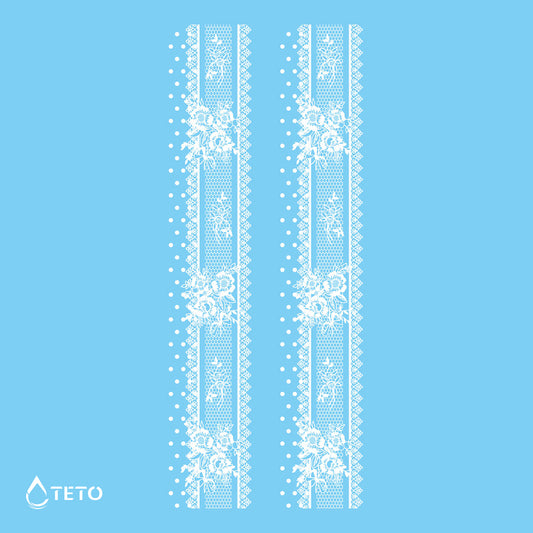Zapestnice, podvezice - Bele - Set – Tip C - TETO Začasne Tetovaže