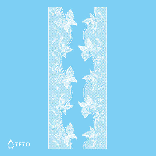 Zapestnice, podvezice - Bele - Set – Tip E - TETO Začasne Tetovaže