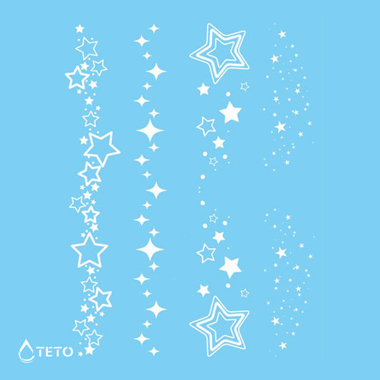 Bele zvezde - Set - TETO Začasne Tetovaže