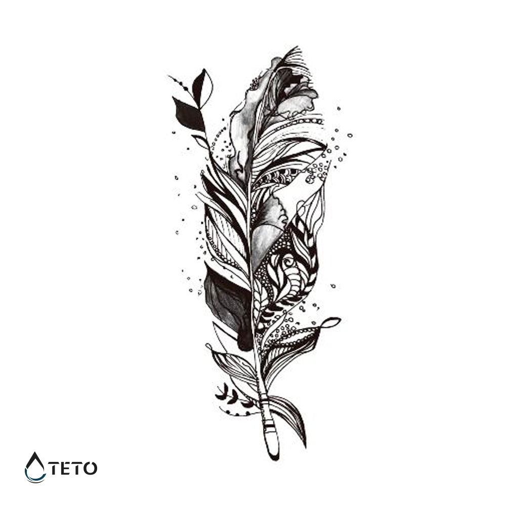 Razpadajoče pero - TETO Začasne Tetovaže