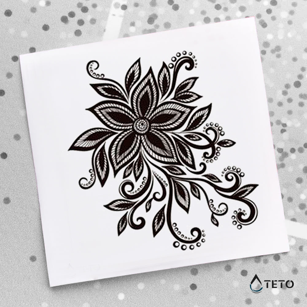 Črni cvet - TETO Začasne Tetovaže