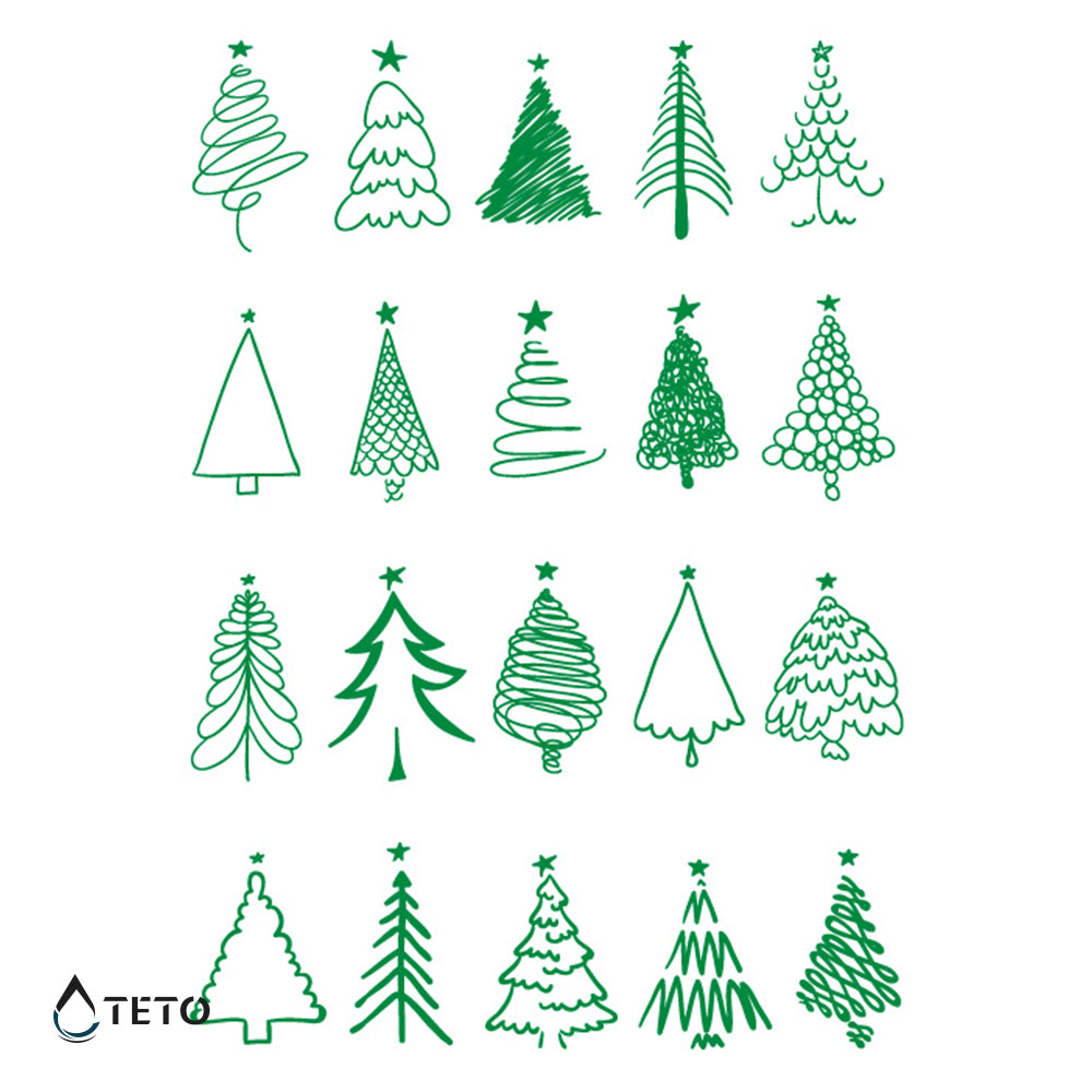 Božična drevesca - TETO Začasne Tetovaže