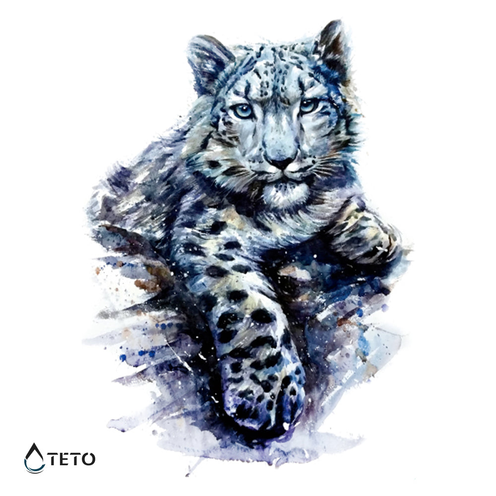 Leopard mladič - TETO Začasne Tetovaže