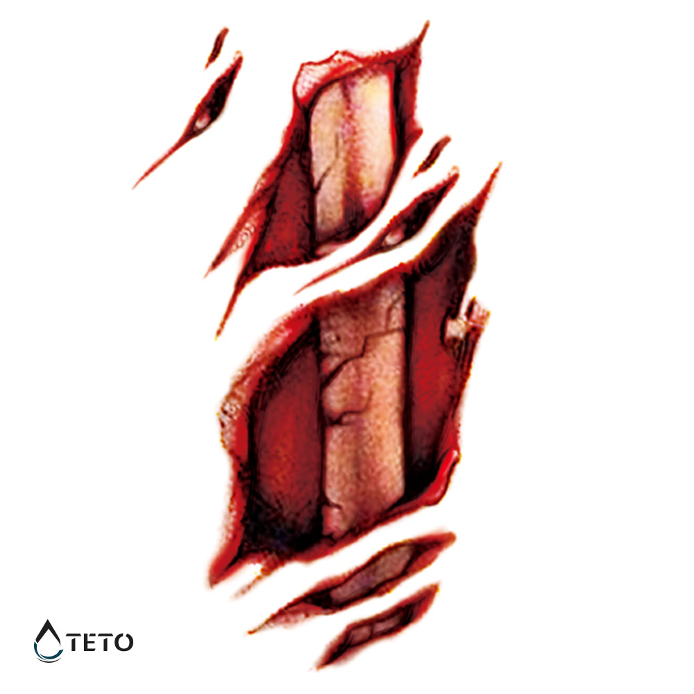 Izpostavljena kost - TETO Začasne Tetovaže