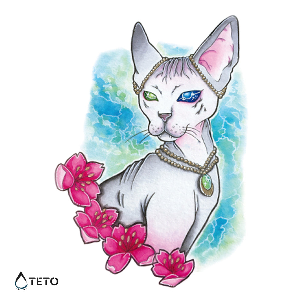 Mačka sfinga - TETO Začasne Tetovaže