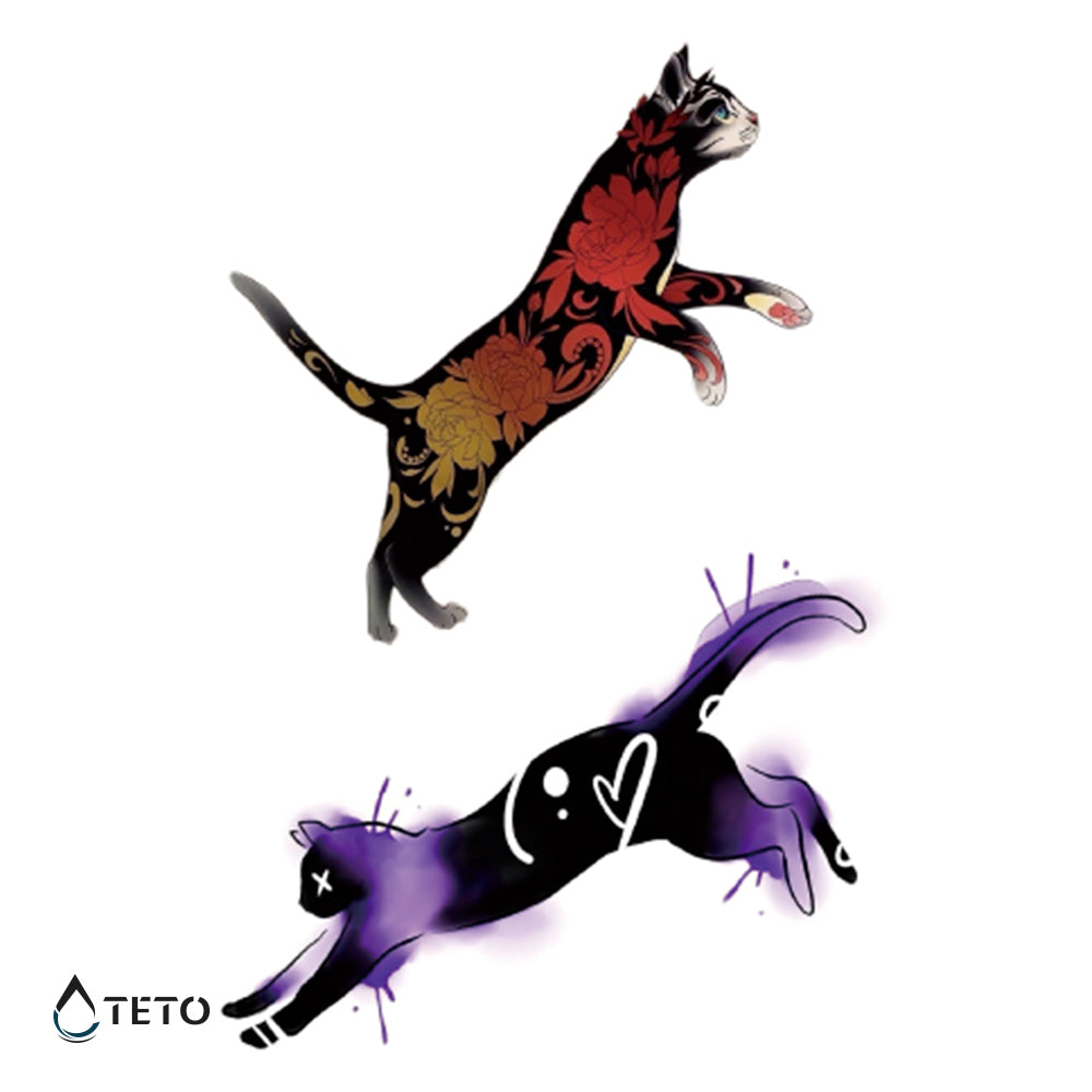 Elegantne mačke - Set - TETO Začasne Tetovaže