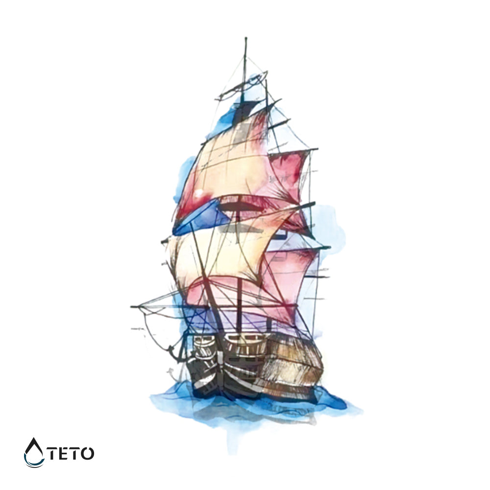 Jadranje z jadrnico - TETO Začasne Tetovaže