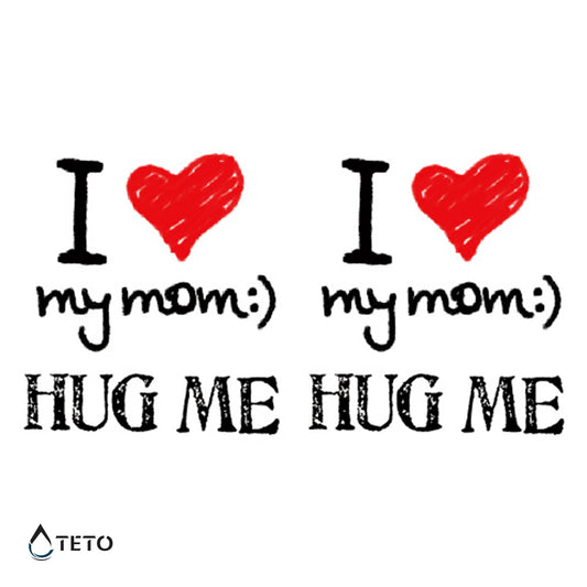 Objemi me / I love my mom - Set - TETO Začasne Tetovaže