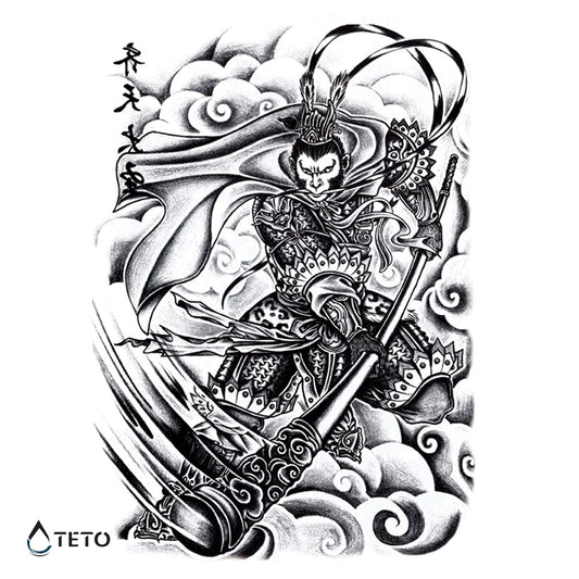 Bojevniška opica - TETO Začasne Tetovaže