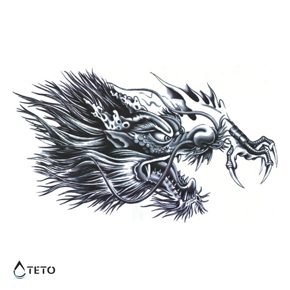 Kitajski zmaj – Tip A - TETO Začasne Tetovaže