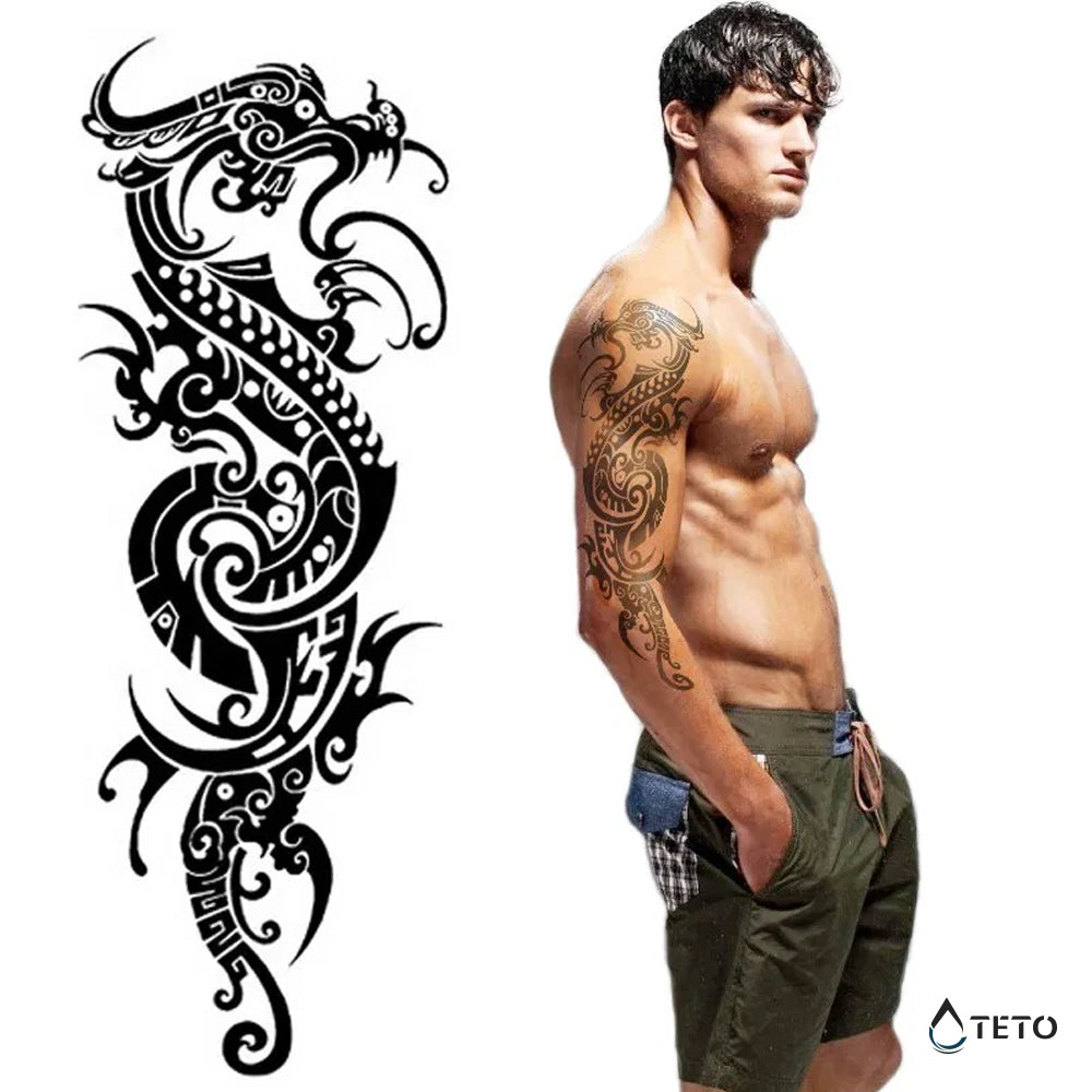 Tribal zmaj - TETO Začasne Tetovaže