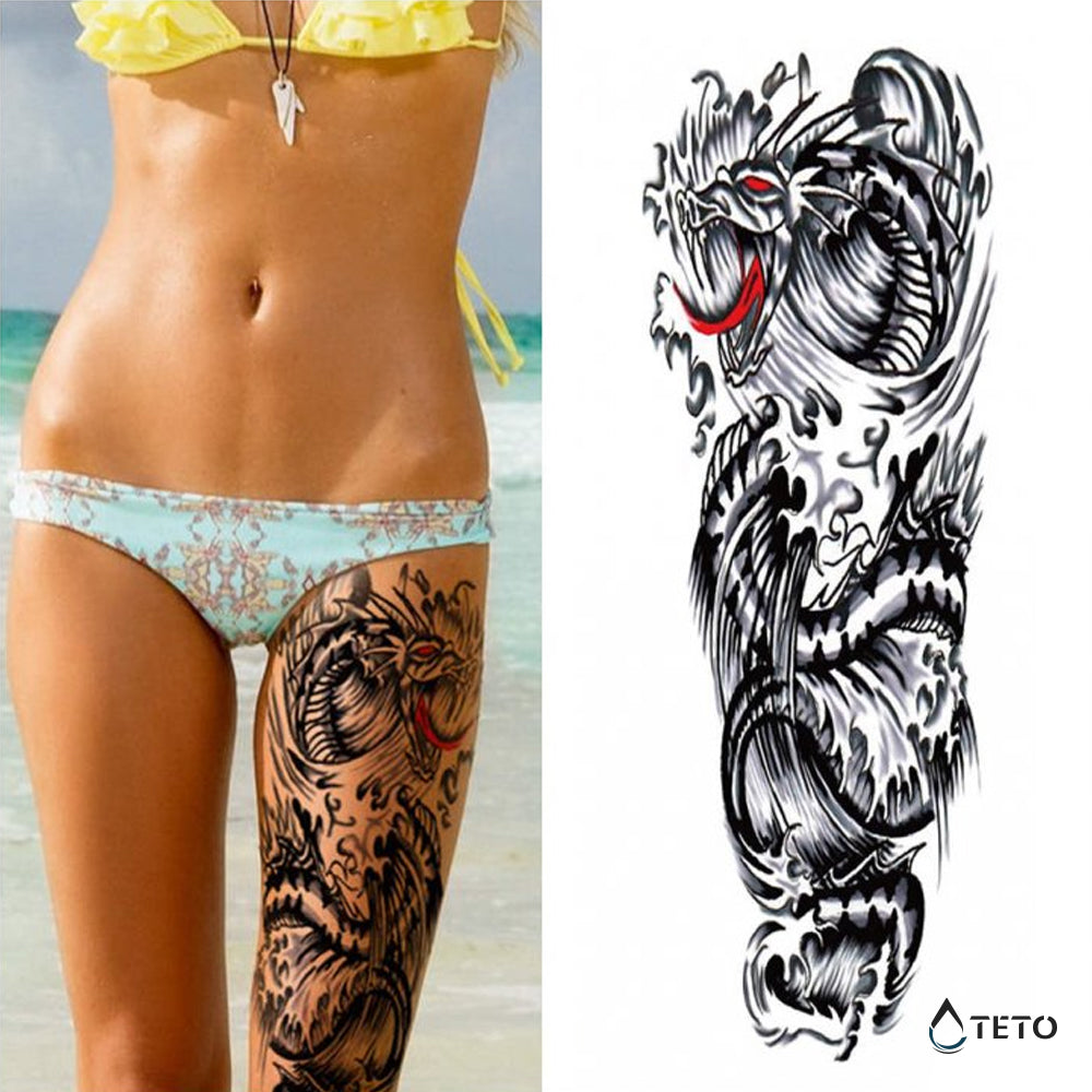 Rdečeoki zmaj - TETO Začasne Tetovaže