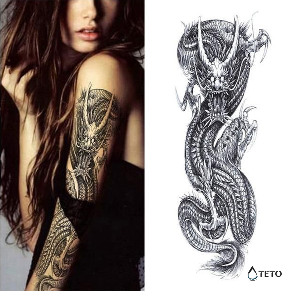 Jezni zmaj - TETO Začasne Tetovaže