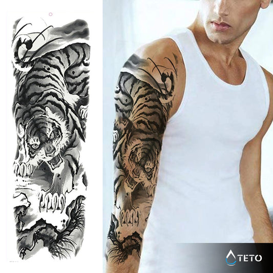 Pobesneli tiger - TETO Začasne Tetovaže