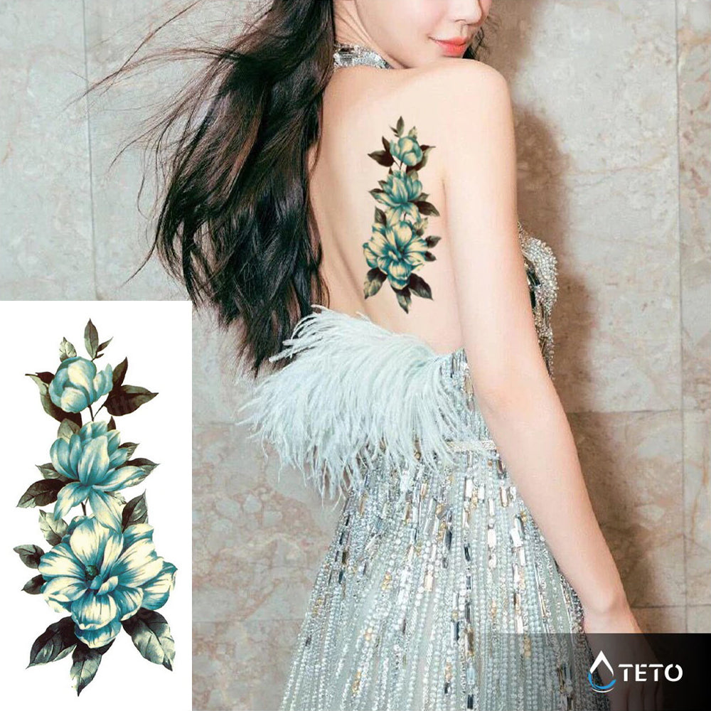 Modre rože - TETO Začasne Tetovaže